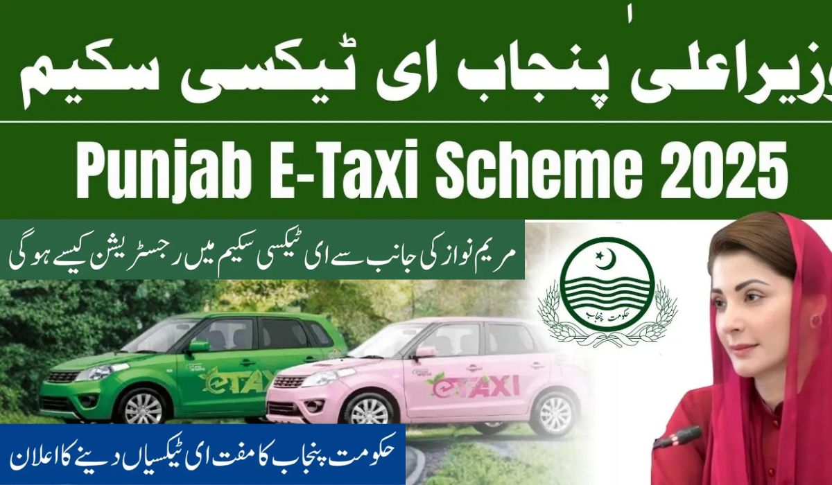 CM Punjab Green E-Taxi Scheme 2025 Apply Online