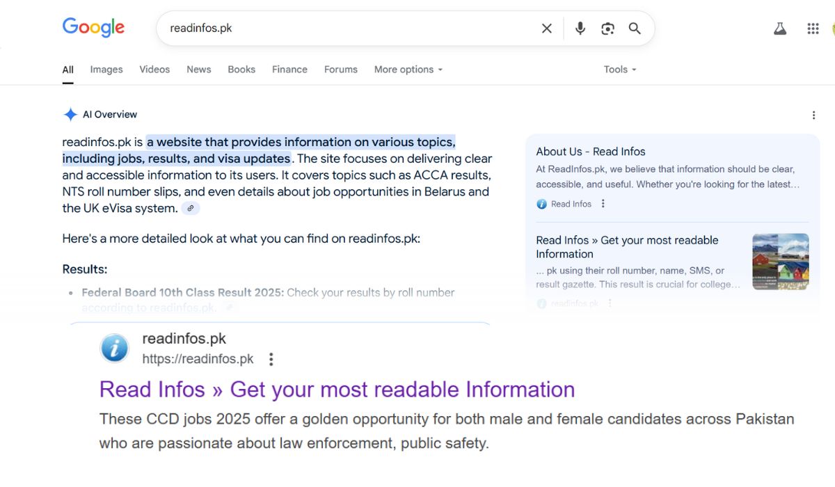 What is Readinfos