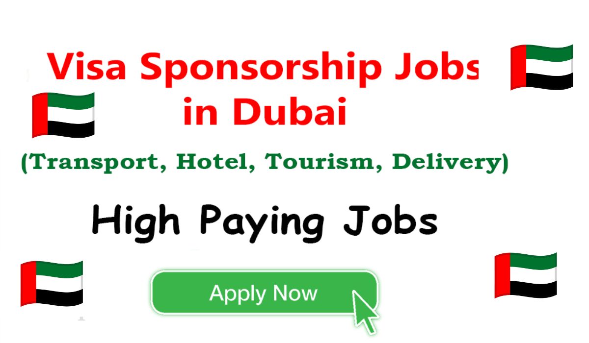 Urgent jobs in Dubai for Foreigners with Visa sponsorship